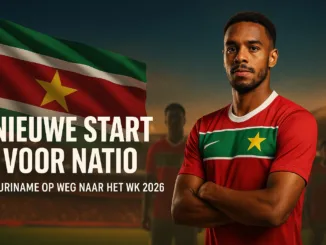 Zes nieuwe spelers voor Suriname in 0225