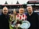 ens Toornstra gehuldigd bij Sparta Rotterdam vanwege zijn 500ste Eredivisiewedstrijd