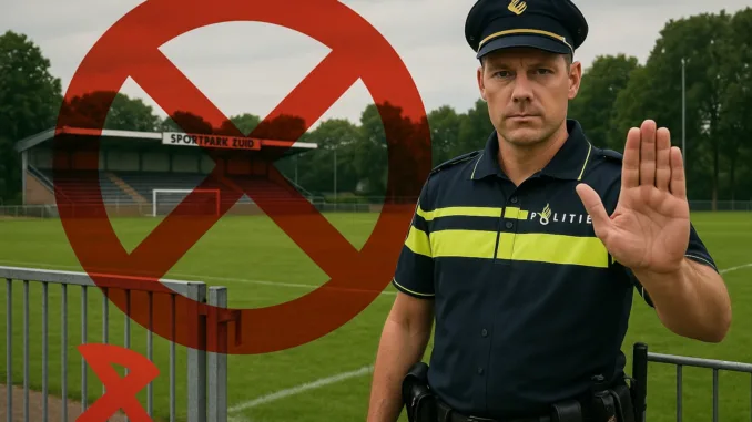 voetbalplus_stop_visual Politie zet streep door amateurduel